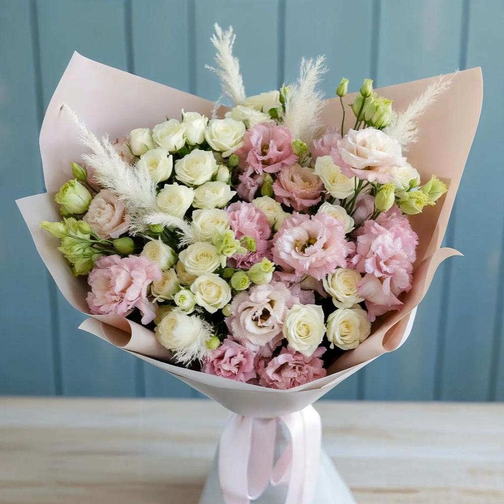 Букет цветов из: Альстромерии и Розы в Закаменске