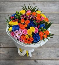 Букет цветов из:  Розы и Хризантемы #REPLACE_PRED# Закаменске