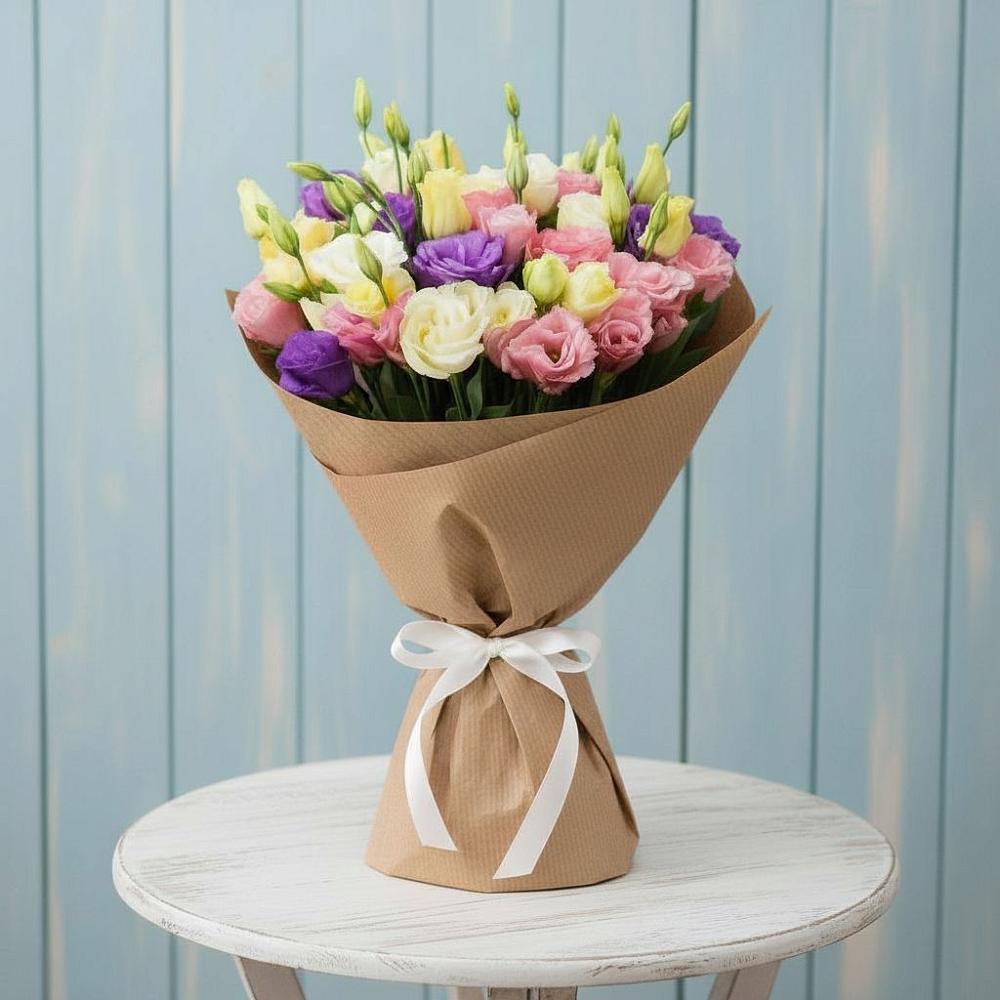 Букет цветов из: Лизиантусы в Закаменске