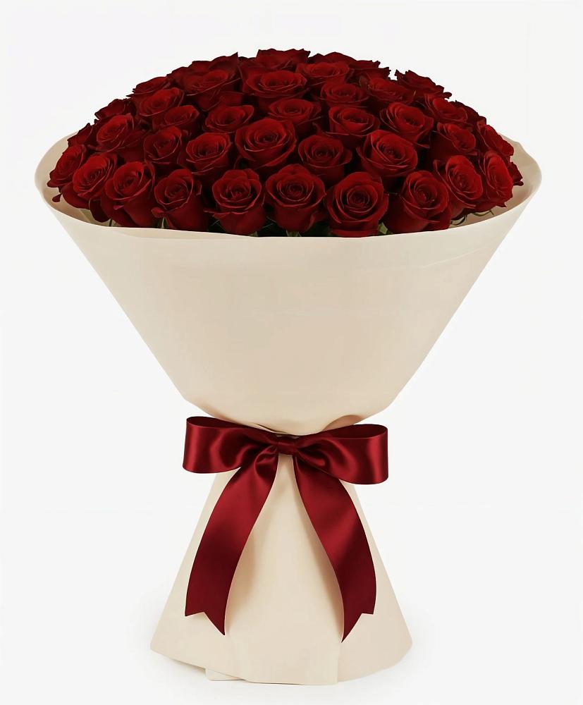 Букет 101 Бордовая роза Блэк Бакарра в Закаменске